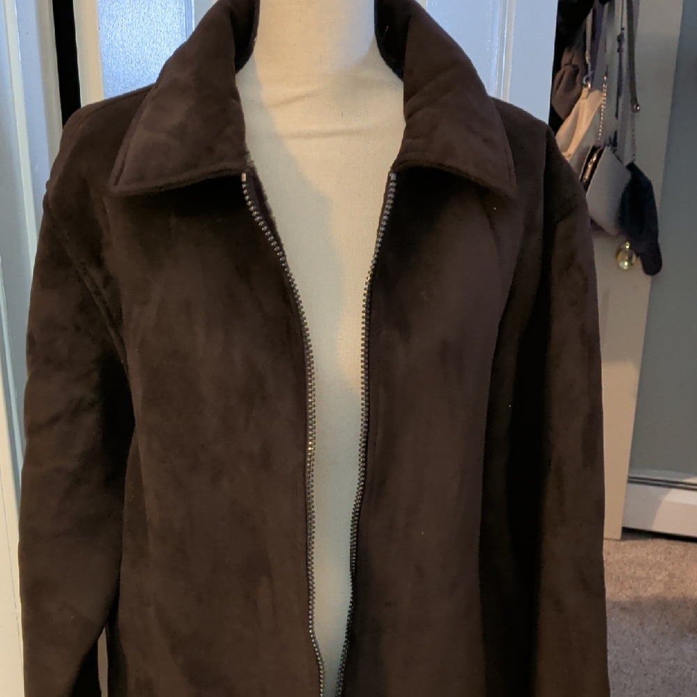 Axcess Men's Deep Brown Teddy Jacket